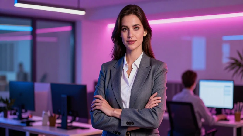 Vestimenta: Definición, Concepto y Tipos de Vestimentas 6 Mujer profesional segura en oficina moderna