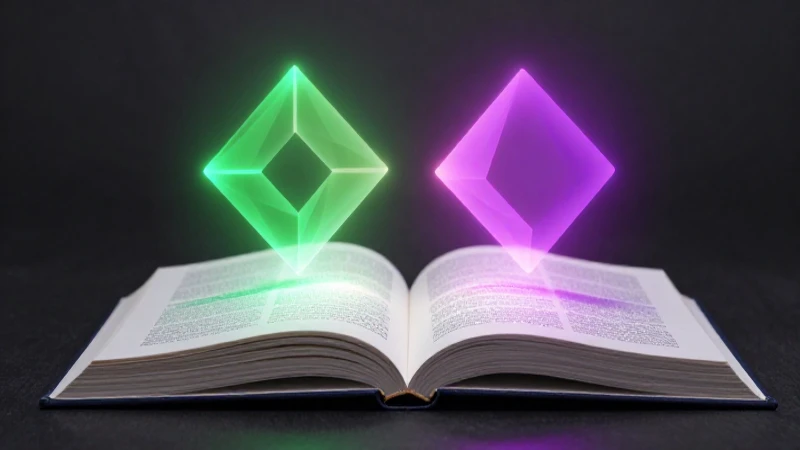 Ilustración educativa con libro abierto y formas geométricas