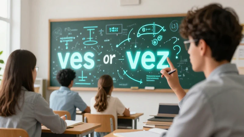 Ves y vez se distinguen por su significado