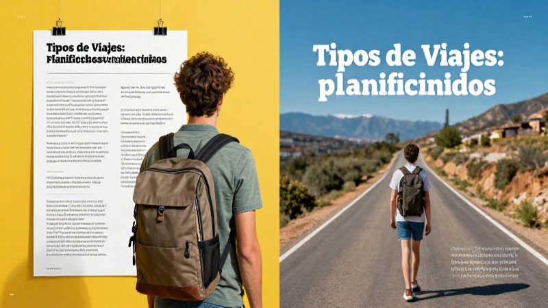 Viajes: planificados versus indefinidos