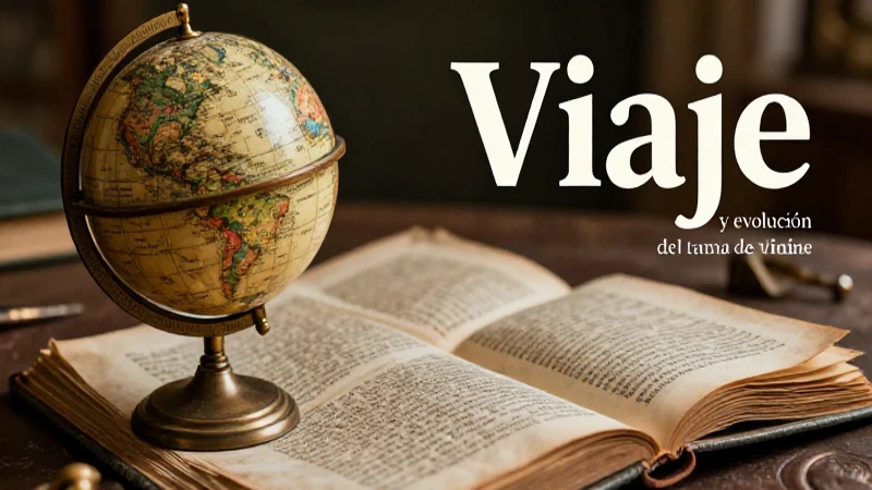 Ilustración de libro sobre etimología de viaje