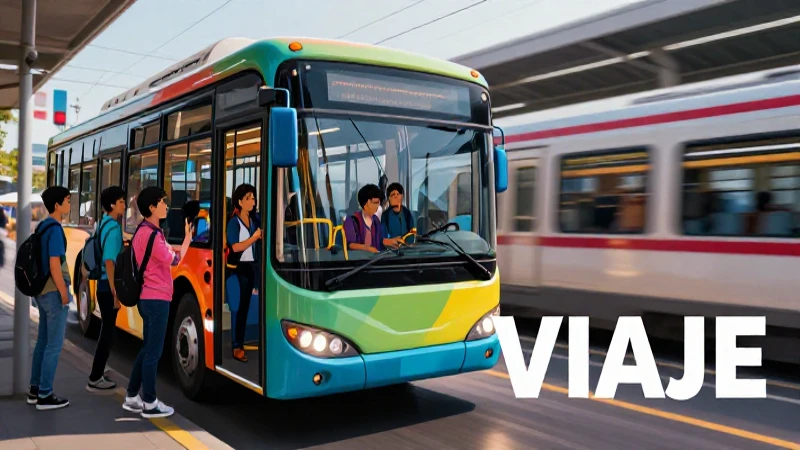 Medios de transporte y concepto de viaje