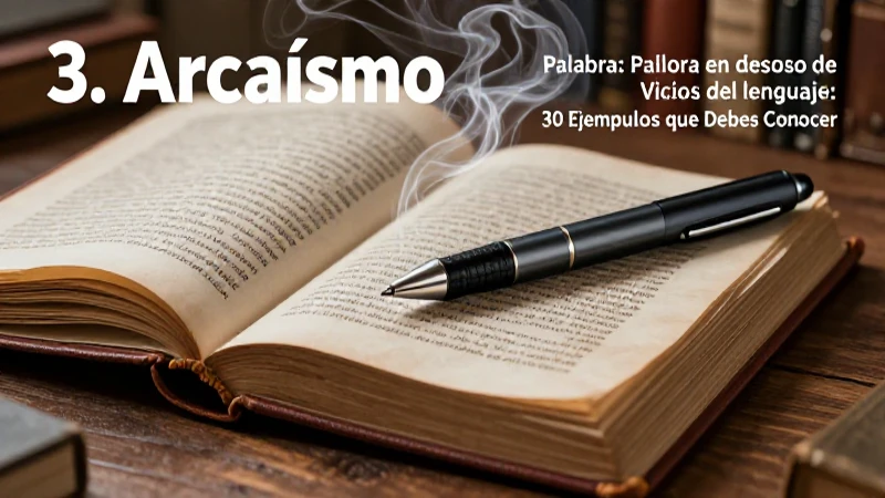 Vicios del lenguaje: 30 Ejemplos que Debes Conocer 5 Anticuario y moderno: libro y pluma digital en contraste