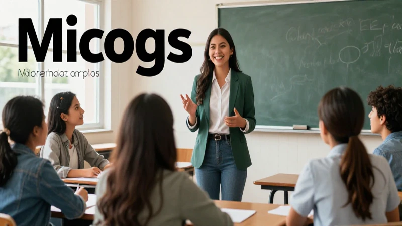 Educador mexicano e ilustre clase en un entorno moderno