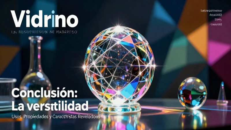 Vidrio: Usos, Propiedades y Características Reveladas 8 El vidrio exhibe una gran versatilidad moderna