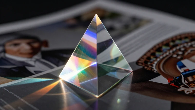 Vidrio: Usos, Propiedades y Características Reveladas 5 Prisma de vidrio refractando luz vibrante y real