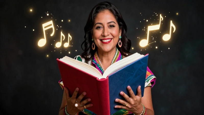 Villancico: definición, estructura y concepto explicado 4 Educador mexicano vibrante con libro abierto