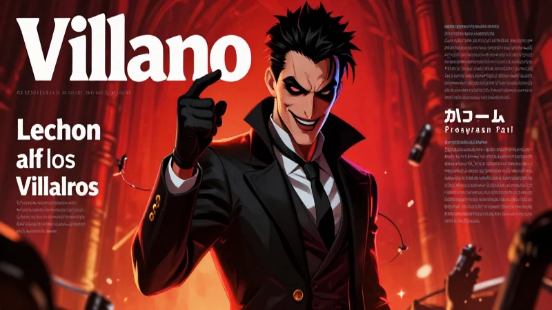 Misterioso anti-héroe en ilustración cinematográfica