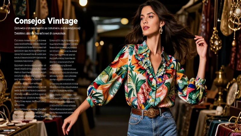 Encuentra prendas vintage en mercados antiguos