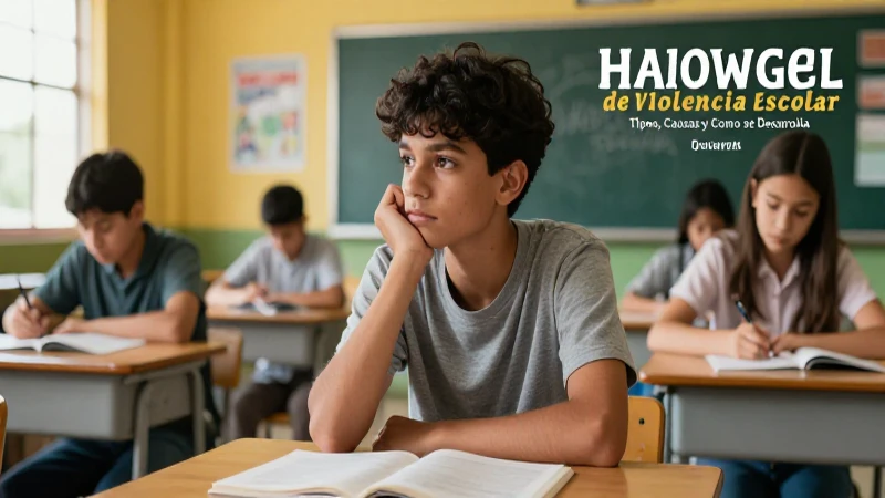 La violencia escolar: causas, tipos y desarrollo