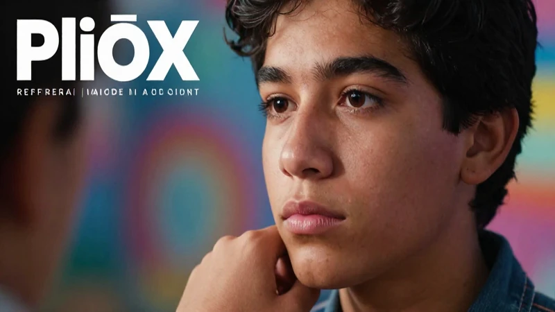 Retrato moderno de joven resiliente con iluminación cinematográfica