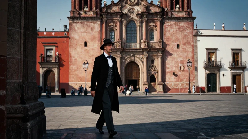 Barroco colonial: figura histórica en plaza de CDMX