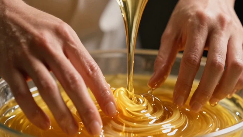 Líquido dorado elegante en primer plano dinámico