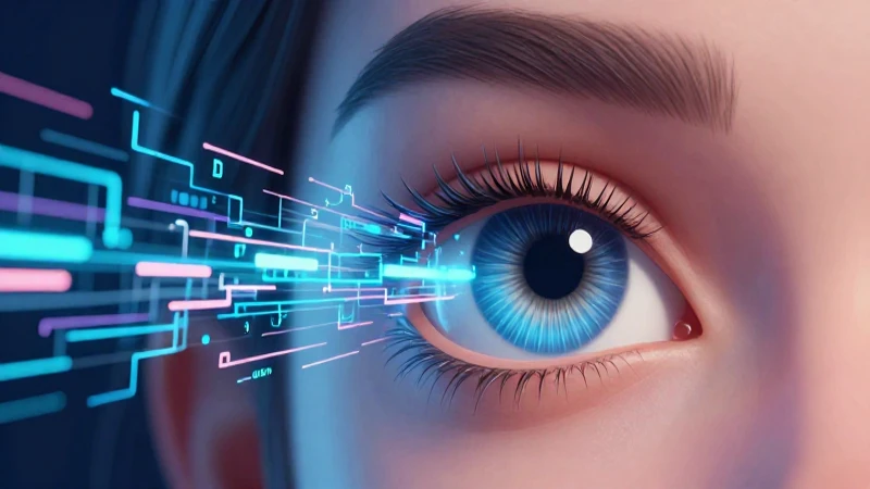 Ojo humano digital se convierte en datos educativos modernos