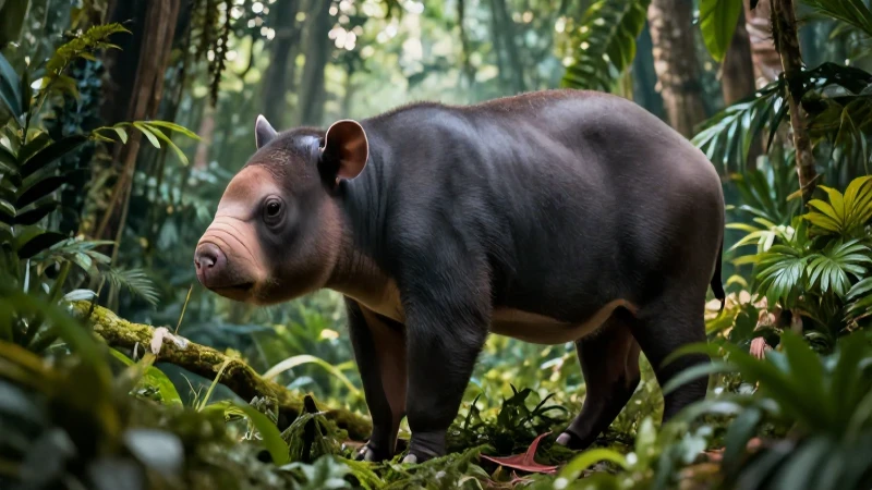 Conoce el significado de los vivíparos: Todo lo que necesitas saber 3 Animal preñado en bosque tropical vibrante