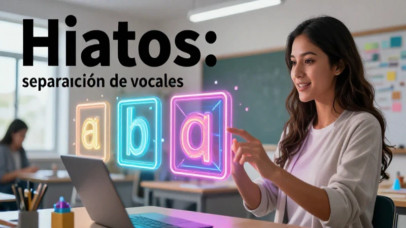 Hiatos: diferencias y ejemplos de vocales