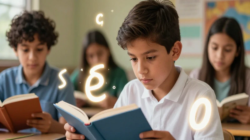 Estudiante mexicano aprende con diseño educativo vibrante