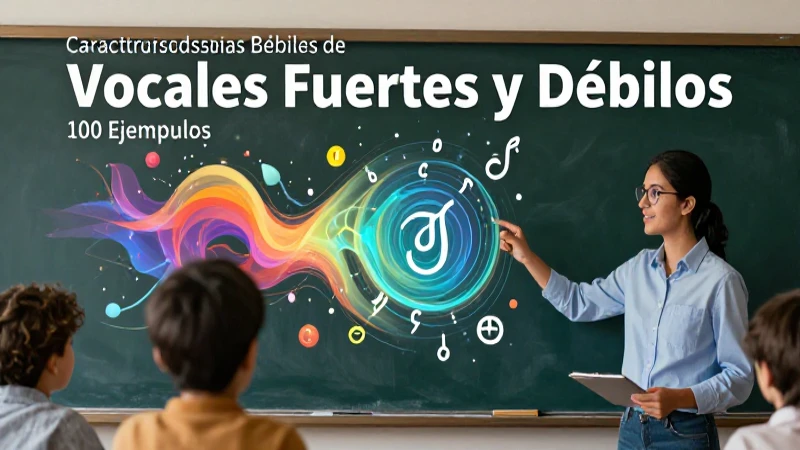 Vocales Fuertes y Débiles: 100 Ejemplos para Aprender 6 Aprender vocales: fuertes y débiles con ejemplos