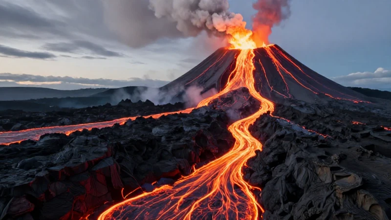 Volcán: Concepto, Tipos, Partes, Características y Ejemplos 7 Volcán espectacular con lava en vista