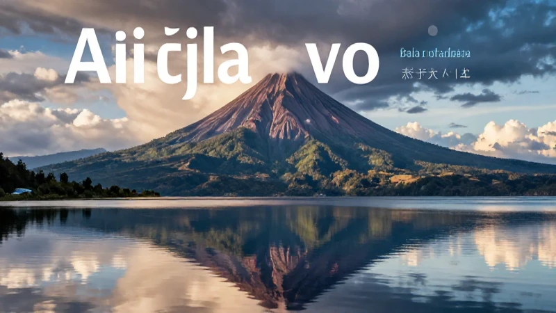Paisaje dramático y vibrante de Atitlán