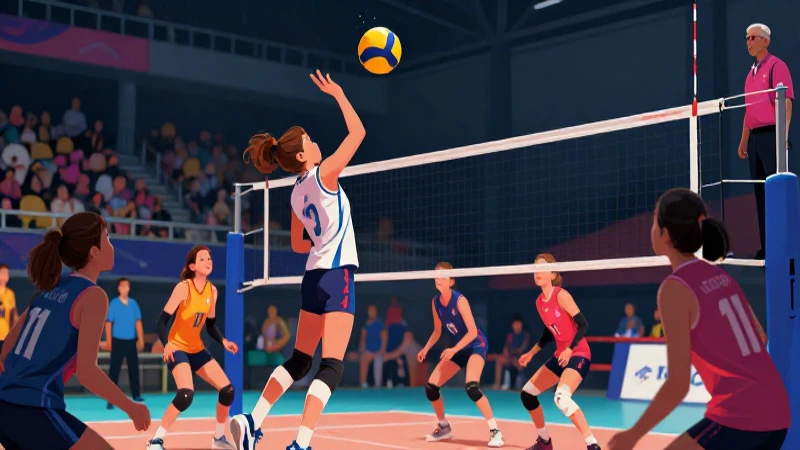 Voleibol: Concepto, Movimiento, Árbitros y Ayudantes 8 Voleibol dinámico con energía, luz profesional y alta calidad