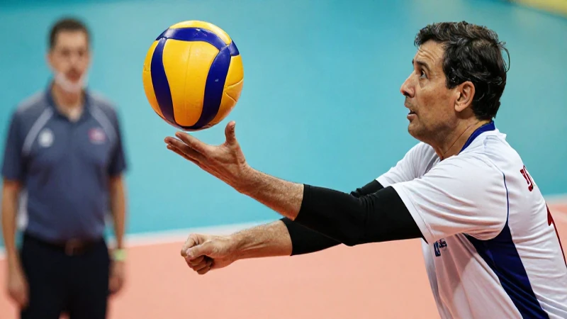 Voleibol: Concepto, Movimiento, Árbitros y Ayudantes 3 Árbitro dinámico de voleibol profesional y vibrante