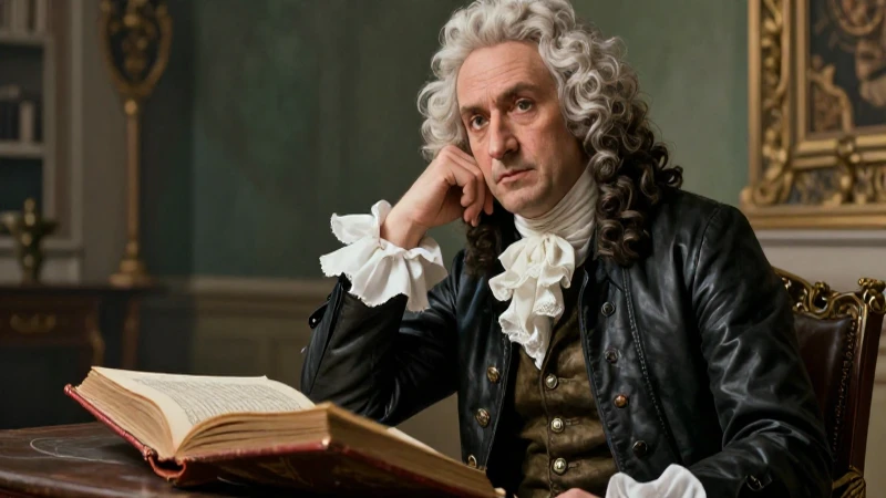 Voltaire: Biografía y Obras Literarias del Ilustre Filósofo 7 Voltaire contemplativo ilustrado con estilo clásico