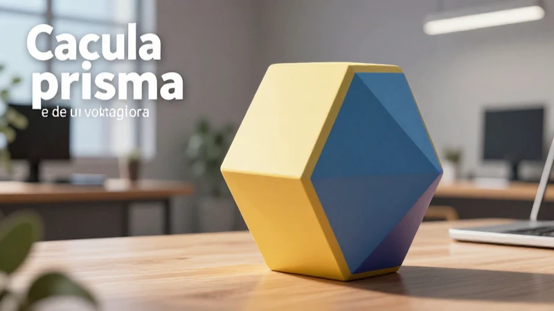 Calcula fácilmente el volumen de un prisma hexagonal: guía completa 5 Prisma hexagonal: modelo educativo realista y detallado