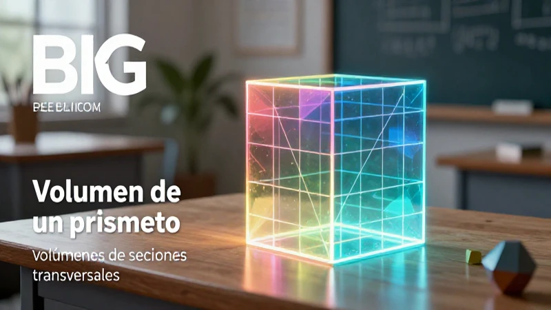 Calculamos volúmenes de prismas con secciones