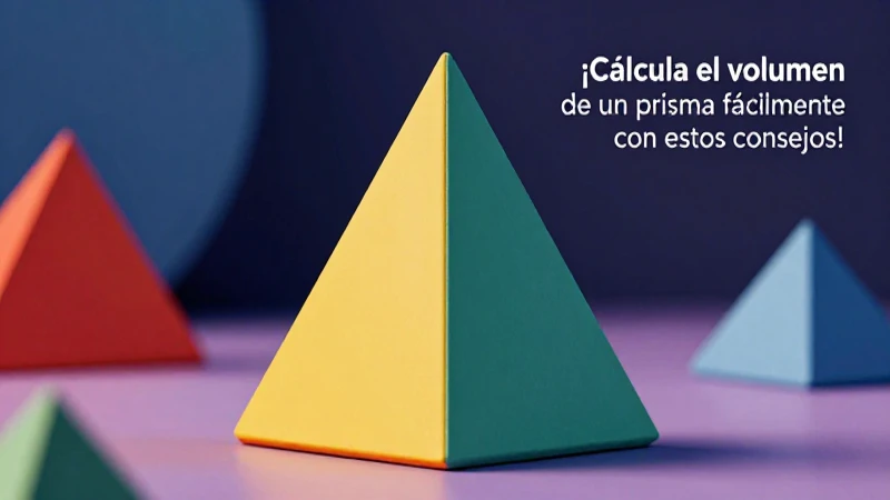 Calculando el volumen de un prisma triangular