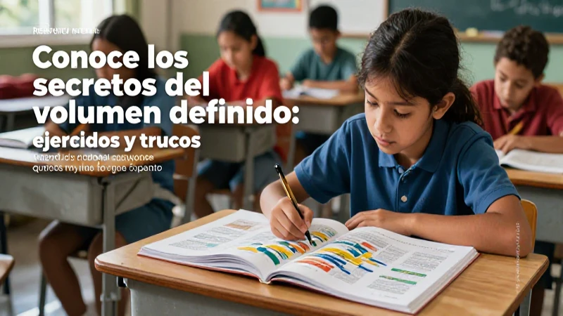 Conoce los secretos del volumen definido: ejercicios y trucos 3 Ilustración de conocimiento en aula moderna