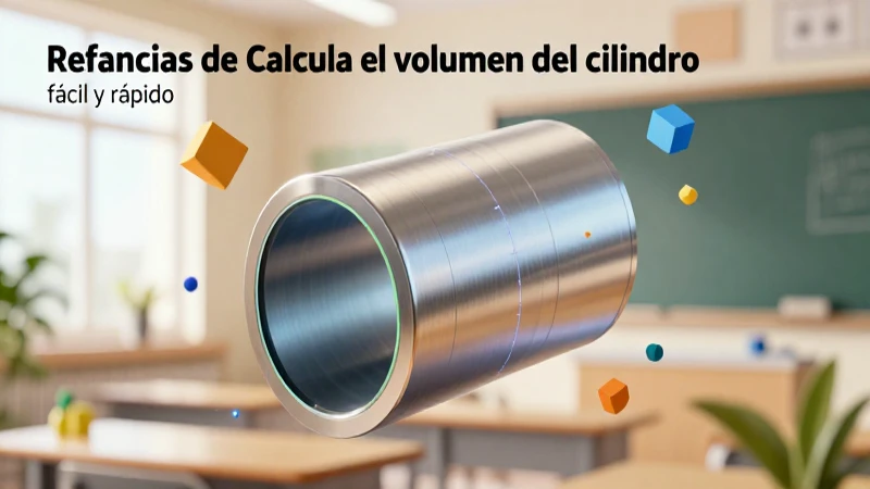 Calcula el volumen del cilindro fácil y rápido 5 Visual educativo 3D para el volumen del cilindro