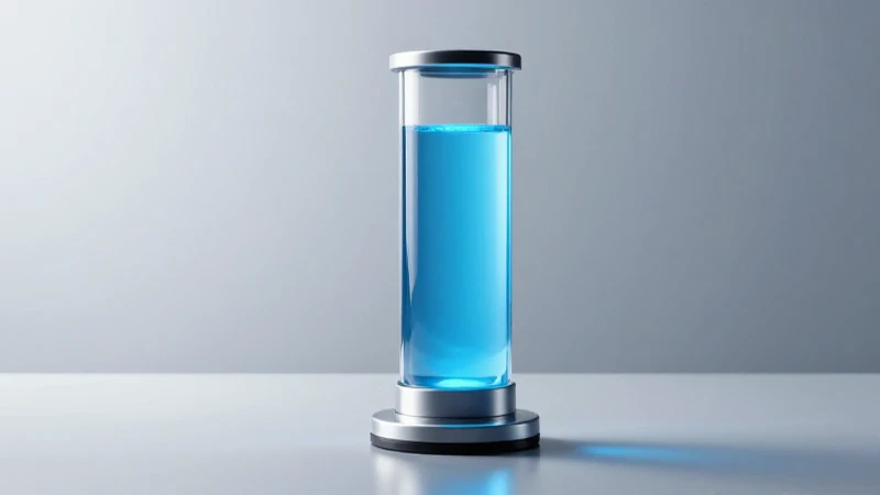 Visualización científica de cilindro azul vibrante