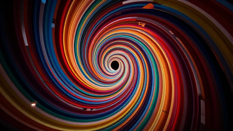 Arte abstracto vibrante y educativo