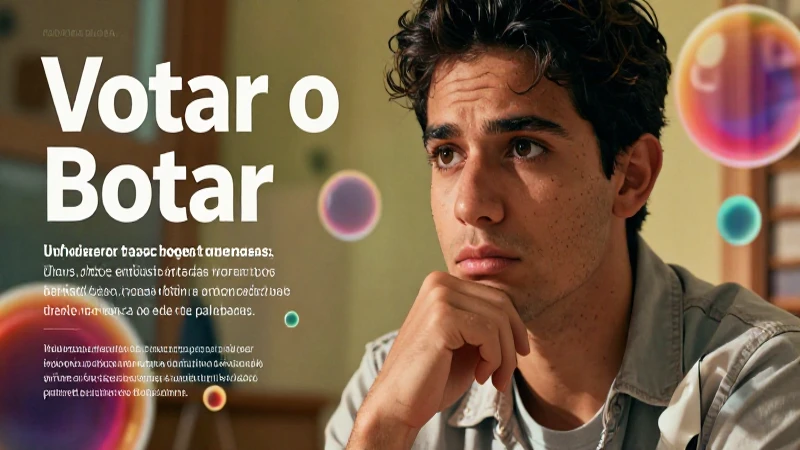 Diferencia correcta entre usar votar y botar