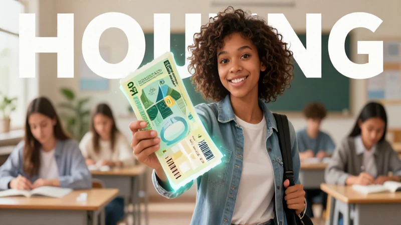 Ilustración digital de estudiante con concepto financiero