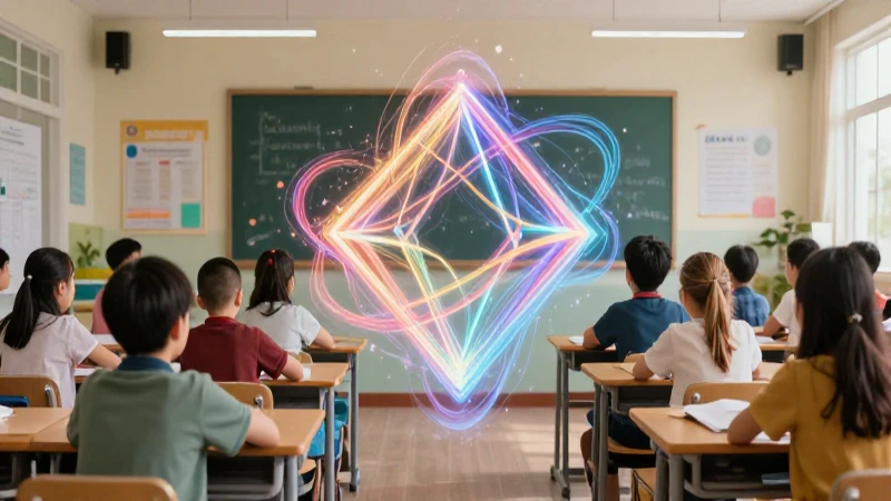 Estudiante aprende: energía se convierte en estructura