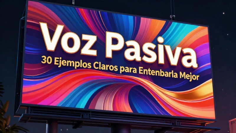 Voz pasiva en publicidad: 30 ejemplos claros