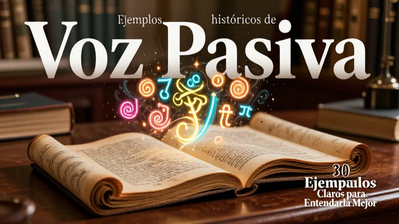 Voz pasiva: 30 ejemplos claros