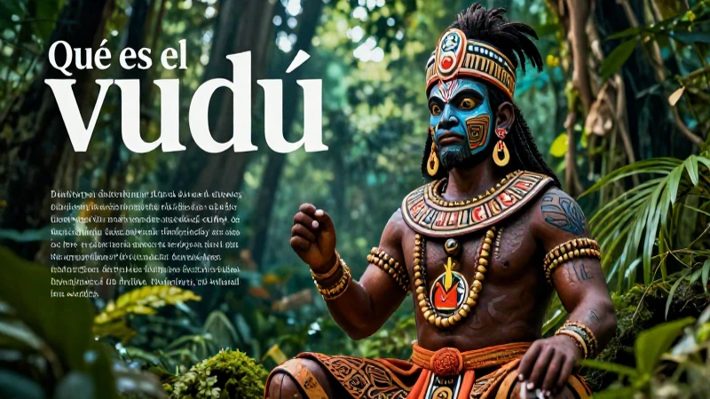 Qué es el vudú y cuáles son sus características esenciales 4 Dios Vodou haitiano en un ritual misterioso