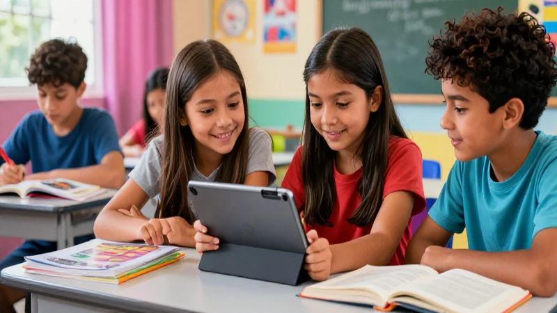 Estudiantes mexicanos aprendiendo en aula vibrante