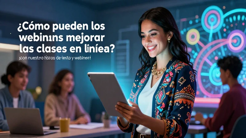 Los webinars mejoran la enseñanza virtual