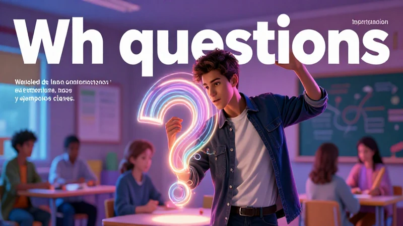 Educador carismático enseña la importancia de las Wh Questions