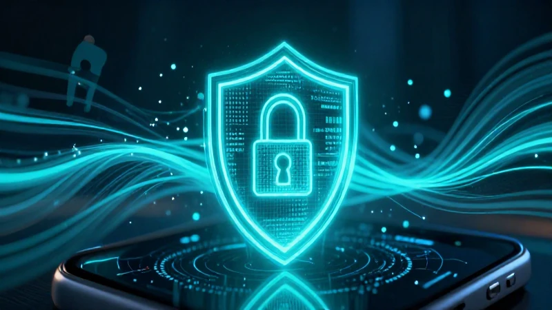 WhatsApp: definición, características y concepto explicados 6 Portada futurista de seguridad digital abstracta