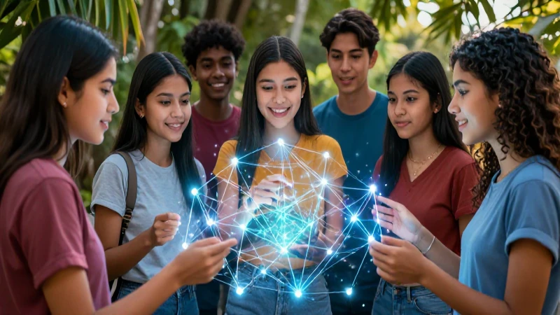 Estudiantes mexicanos usan tecnología holográfica