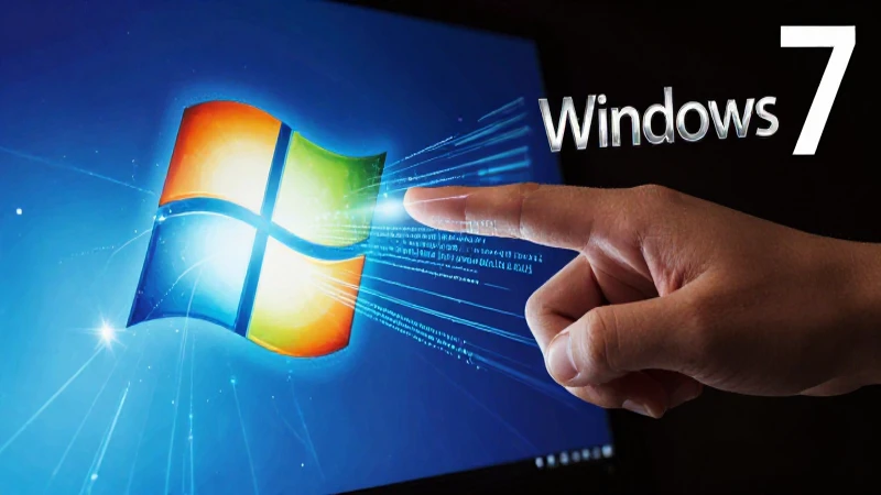 Windows 7: historia, ventajas, desventajas y características 6 Interfaz Windows 7 vibrante con enfoque en datos