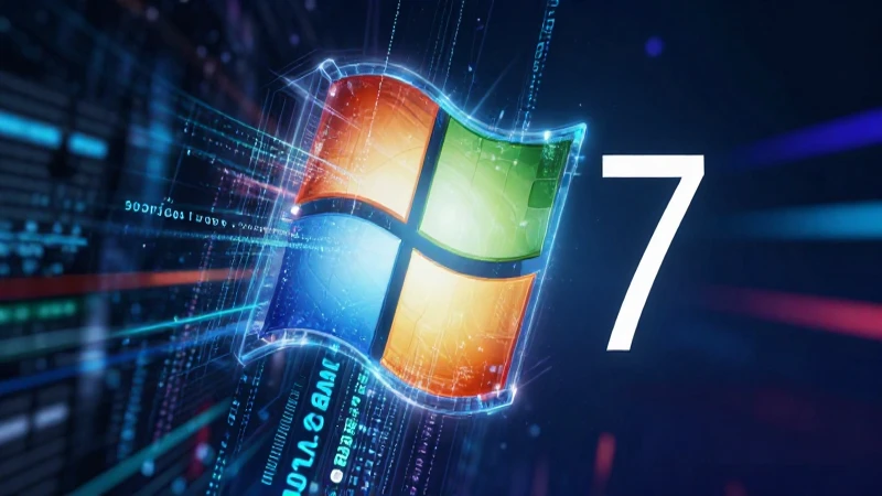 Windows 7: historia, ventajas, desventajas y características 7 Logo de Windows evoluciona a tecnología futurista y vibrante