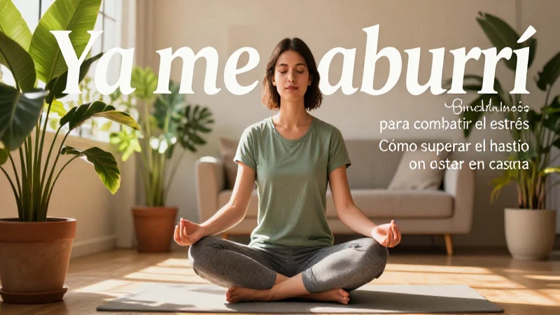 Meditación y estilo para superar el aburrimiento