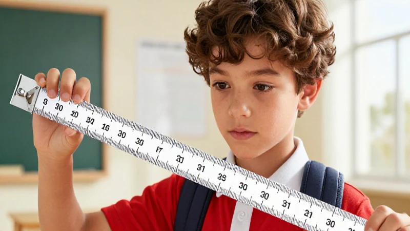 Estudiante enfocado en precisión geométrica moderna