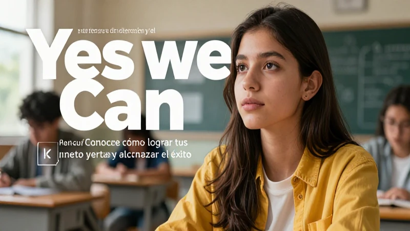 Estudiante enfocado hacia un futuro brillante